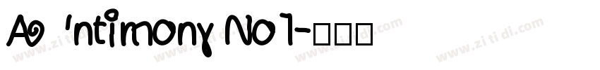 Antimony No1字体转换